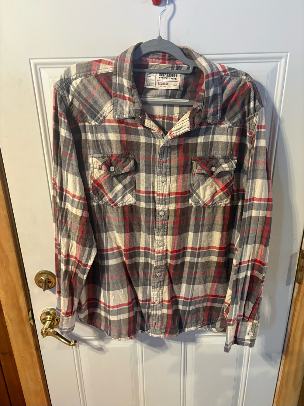 urban pipeline Plaid Button-Down Flannel Shirt Fits X Large /1X